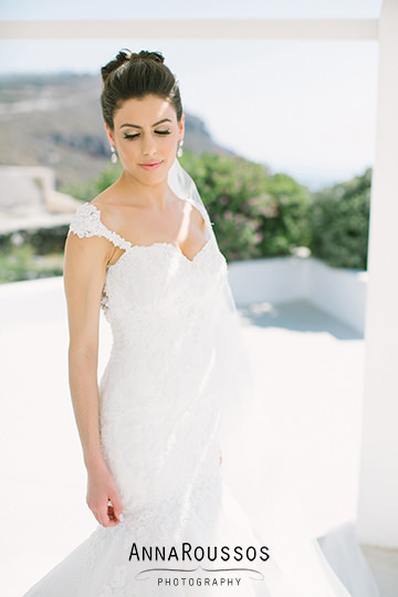 bridal makeup and hair santorini